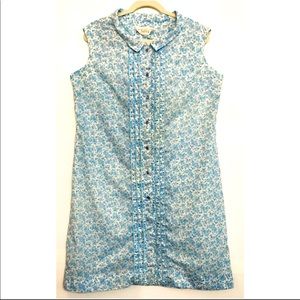 Vintage Housedress Blue Flowers